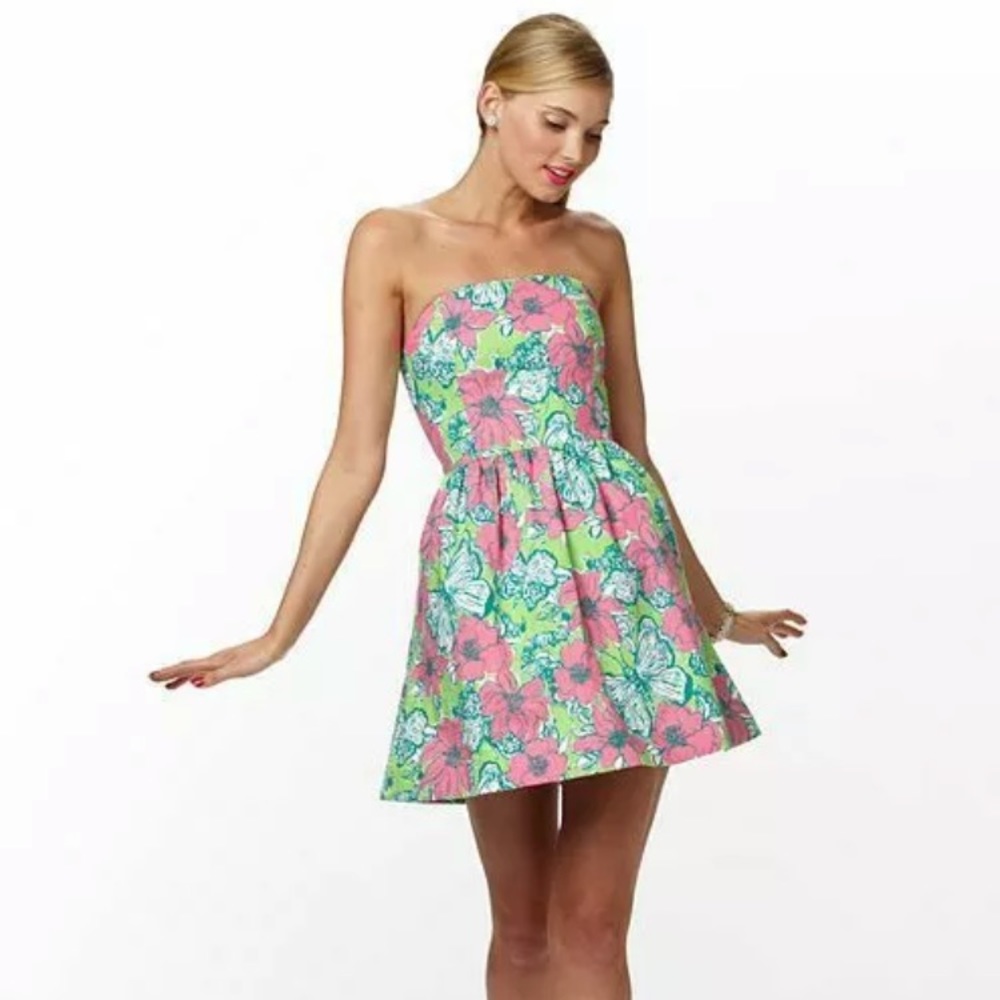 LILLY PULITZER LOTTIE DRESS BLOOMIN CACOONIN